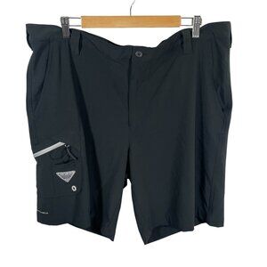 Columbia PFG Terminal Tackle Fishing Shorts Mens 40 Omni-Shield Cargo Black